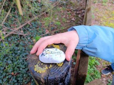 Bewegungsstein wird hingelegt